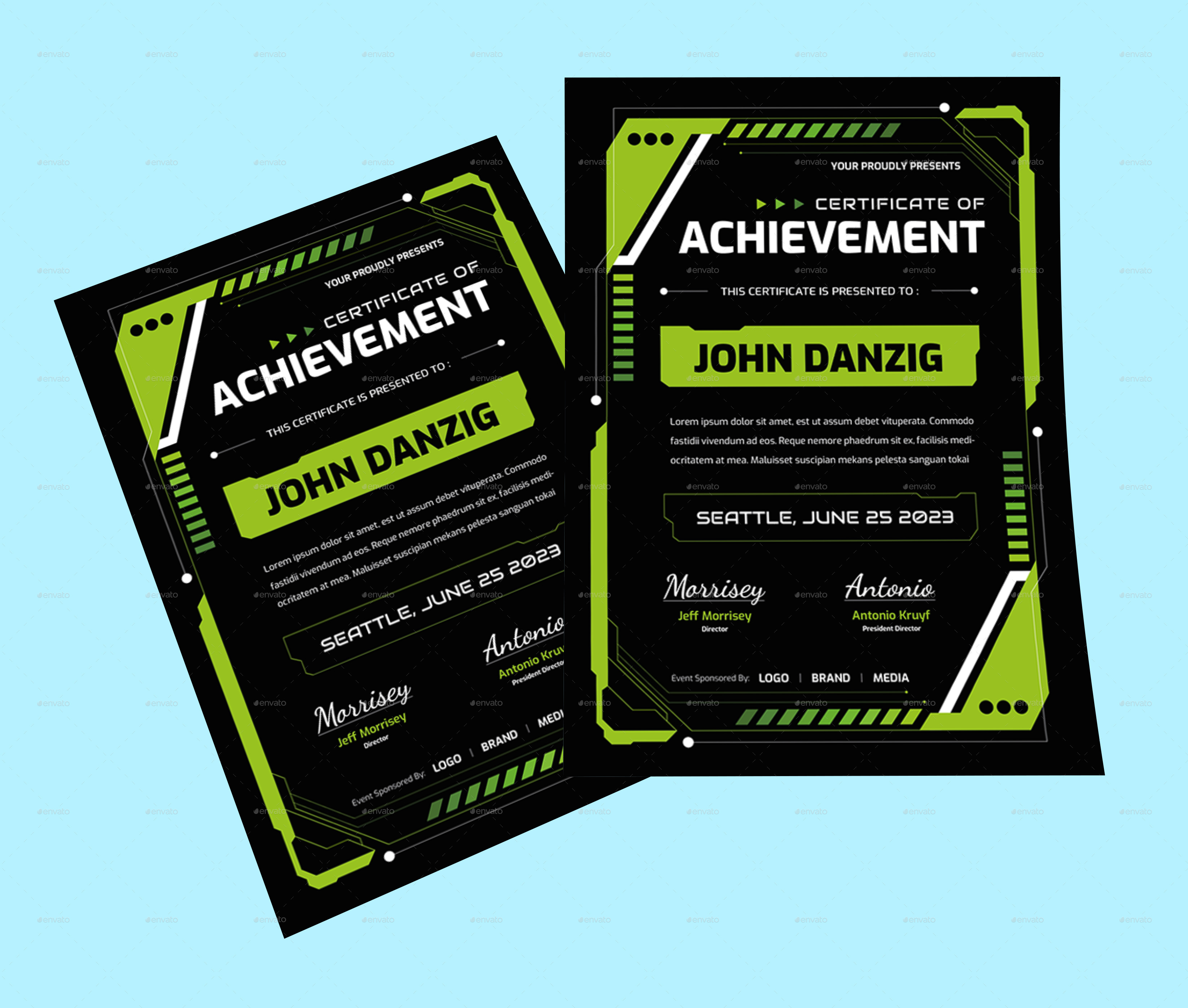 Modern Esports Certificate, Print Templates GraphicRiver